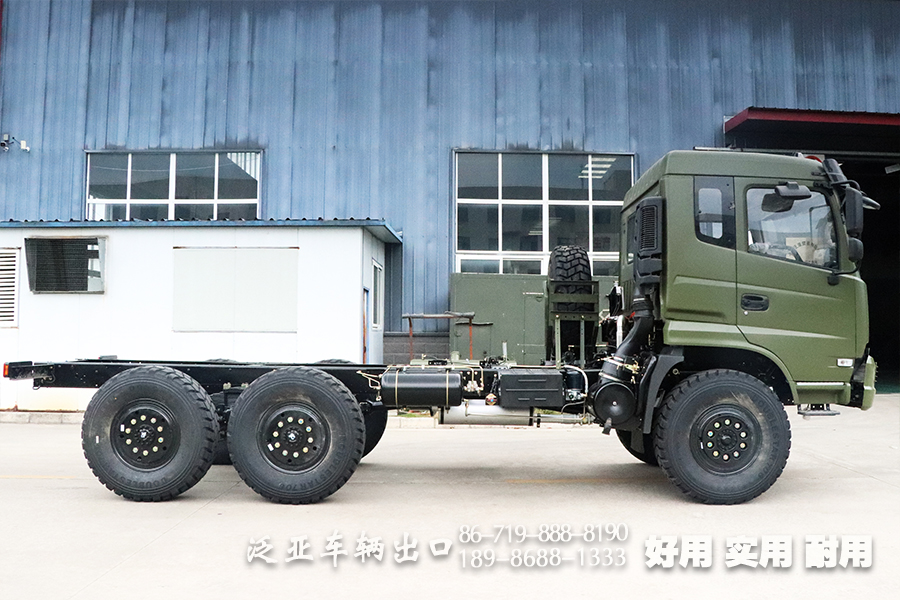 东风天锦底盘,6*6越野底盘,改装5米,后双桥底盘,出口车底盘,越野专用车