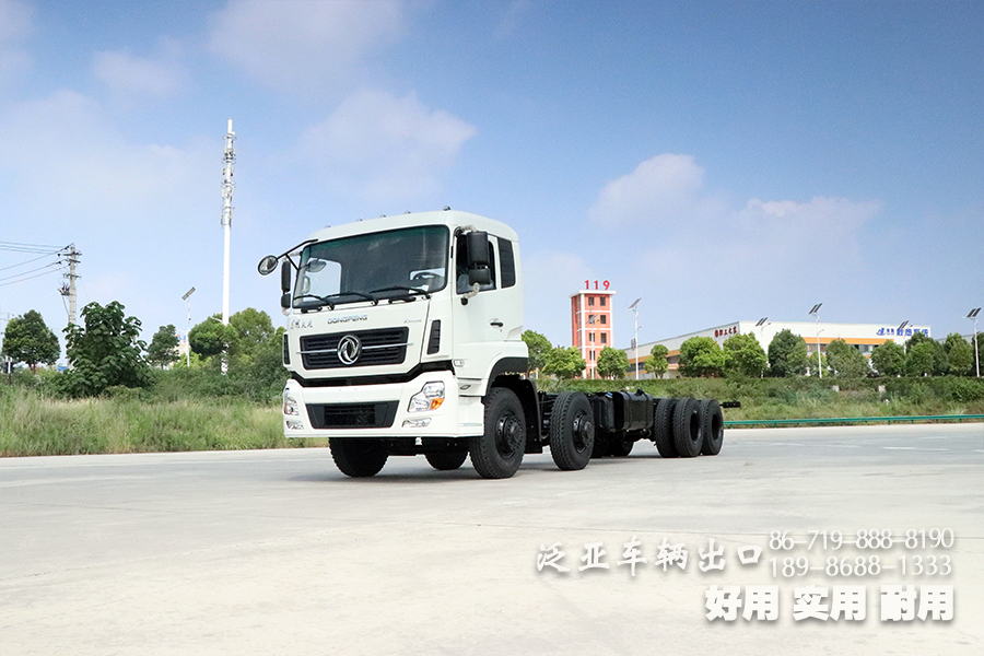 东风平头8X4平板底盘 东风越野车底盘 越野专用车底盘改装