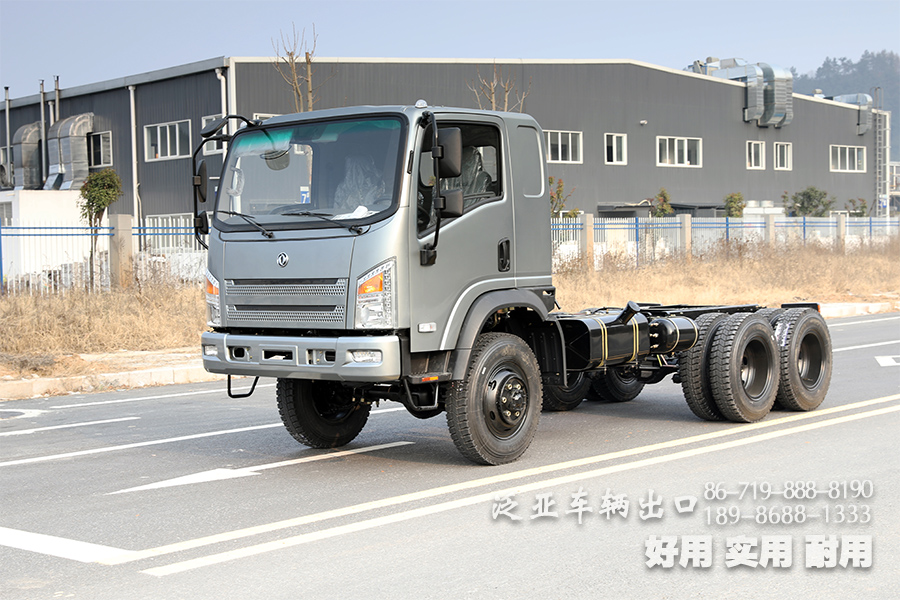 东风平头驾驶室EQ2082越野底盘  经典出口款六驱越野车底盘 六驱越野专用车底盘