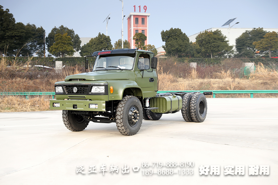 东风210马力长头货车底盘、4*2尖头卡车底盘_