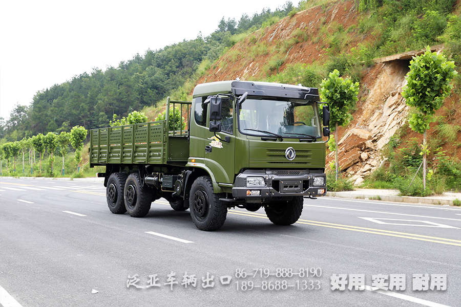 东风6×6,越野卡车厂家,专用卡车厂家,升级款货车,EQ2102载货车,东风六驱,六驱EQ2102,190马力货车,平头货车定制