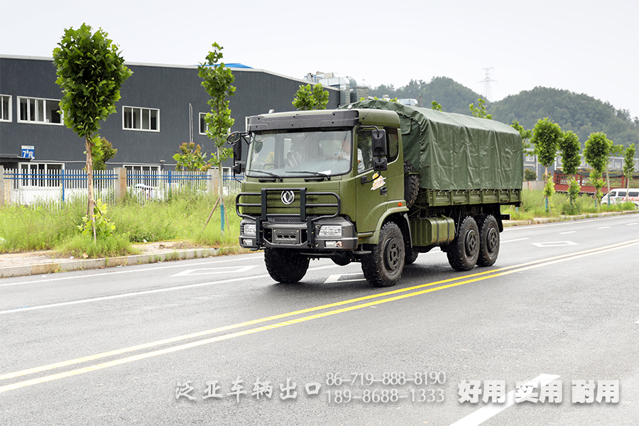 260马力平头货车定制_东风全驱越野运输卡车_升级款东风六驱载货车