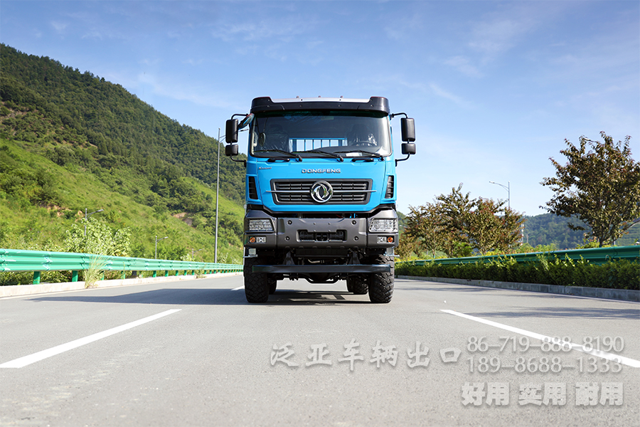 东风六驱，340马力卡车，六驱出口卡车，6*6货运卡车，长途货车，刹车降温水箱，6*6货运卡车