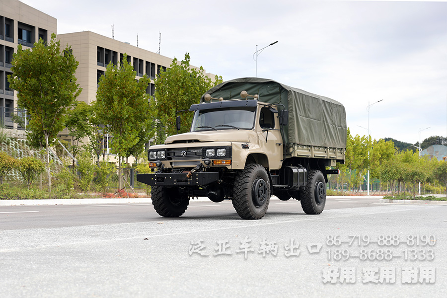 东风四驱改装款EQ2070越野卡车_东风尖头4X4越野运输货车_定制出口全驱越野车