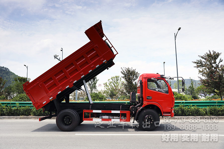 5吨自卸车,东风轻卡自卸,出口专供卡车,东风单排4*2,轻型自卸货车