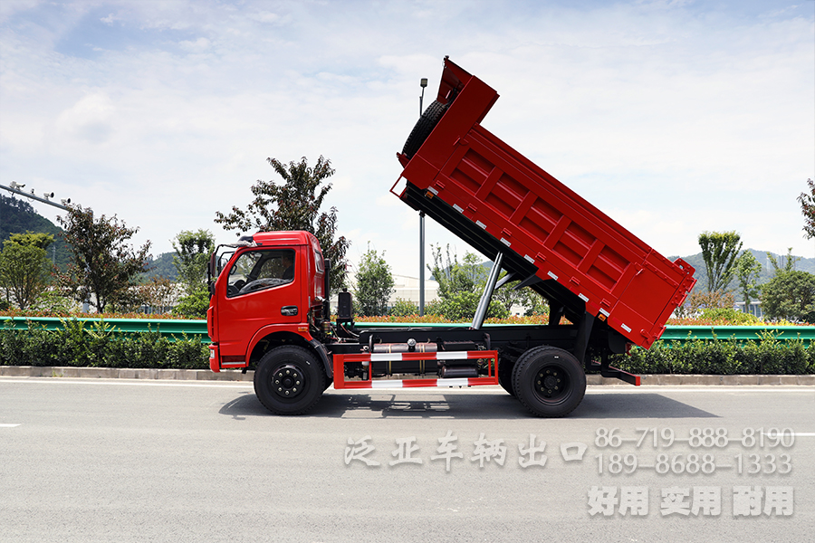 5吨自卸车,东风轻卡自卸,出口专供卡车,东风单排4*2,轻型自卸货车