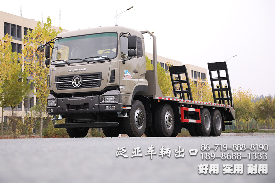 东风8X4,8X4平板,平板底盘,东风10米平板,东风10米底盘,30吨专用车底盘,30吨底盘,专用车底盘改装