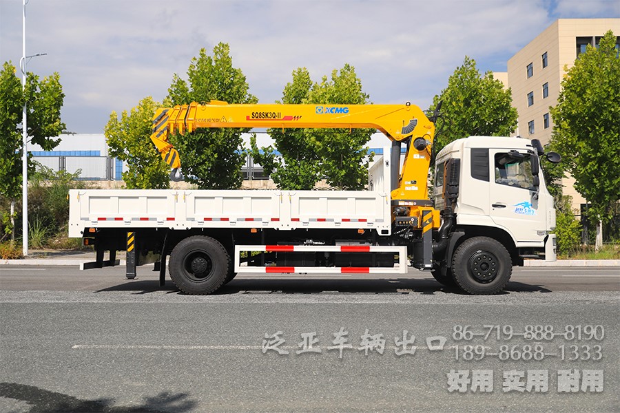 吊车，8吨吊车，随车起重运输车，东风吊车，手动10档随车起重运输车